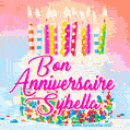 Joyeux anniversaire, Sybella! - GIF Animé