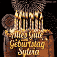 Alles Gute zum Geburtstag Sylvia (GIF)