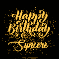 Happy Birthday Card for Syncere - Download GIF and Send for Free