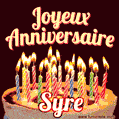 Joyeux anniversaire Syre GIF