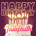 Taileflaith - Animated Happy Birthday Cake GIF Image for WhatsApp
