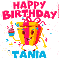 Funny Happy Birthday Tania GIF