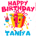 Funny Happy Birthday Taniya GIF