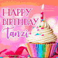 Happy Birthday Tanzi - Lovely Animated GIF