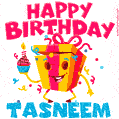 Funny Happy Birthday Tasneem GIF