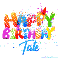 Happy Birthday Tate - Creative Personalized GIF With Name
