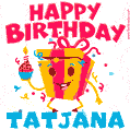 Funny Happy Birthday Tatjana GIF