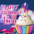 Happy Birthday Tavin - Lovely Animated GIF