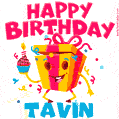 Funny Happy Birthday Tavin GIF