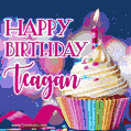 Happy Birthday Teagan - Lovely Animated GIF