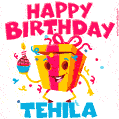 Funny Happy Birthday Tehila GIF