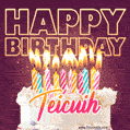 Teicuih - Animated Happy Birthday Cake GIF Image for WhatsApp
