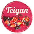 Happy Birthday Cake with Name Teigan - Free Download