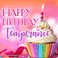 Happy Birthday Temperance - Lovely Animated GIF