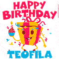 Funny Happy Birthday Teofila GIF