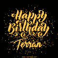Happy Birthday Card for Terran - Download GIF and Send for Free