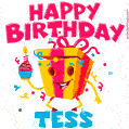Funny Happy Birthday Tess GIF