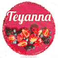 Happy Birthday Cake with Name Teyanna - Free Download