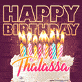 Thalassa - Animated Happy Birthday Cake GIF Image for WhatsApp