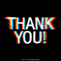 Thank You! Cool RGB Typography GIF animation.