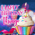 Happy Birthday Thiago - Lovely Animated GIF