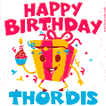 Funny Happy Birthday Thordis GIF