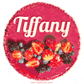 Happy Birthday Cake with Name Tiffany - Free Download