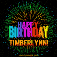 New Bursting with Colors Happy Birthday Timberlynn GIF and Video with Music