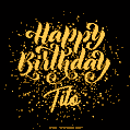 Happy Birthday Card for Tito - Download GIF and Send for Free