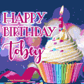 Happy Birthday Tobey - Lovely Animated GIF