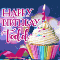 Happy Birthday Todd - Lovely Animated GIF