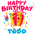 Funny Happy Birthday Todd GIF