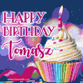 Happy Birthday Tomasz - Lovely Animated GIF