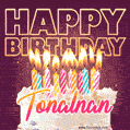 Tonalnan - Animated Happy Birthday Cake GIF Image for WhatsApp