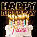 Trace - Animated Happy Birthday Cake GIF for WhatsApp