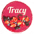 Happy Birthday Cake with Name Tracy - Free Download