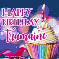 Happy Birthday Tramaine - Lovely Animated GIF
