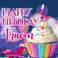 Happy Birthday Travon - Lovely Animated GIF
