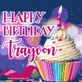 Happy Birthday Trayvon - Lovely Animated GIF