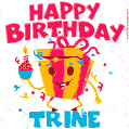 Funny Happy Birthday Trine GIF