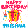 Funny Happy Birthday Trishna GIF