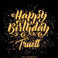 Happy Birthday Card for Truett - Download GIF and Send for Free