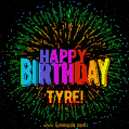 New Bursting with Colors Happy Birthday Tyre GIF and Video with Music