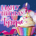 Happy Birthday Tyrique - Lovely Animated GIF