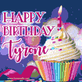 Happy Birthday Tyrone - Lovely Animated GIF