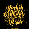 Happy Birthday Card for Ubaldo - Download GIF and Send for Free