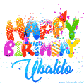 Happy Birthday Ubaldo - Creative Personalized GIF With Name
