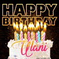 Ulani - Animated Happy Birthday Cake GIF Image for WhatsApp