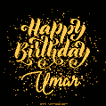Happy Birthday Card for Umar - Download GIF and Send for Free