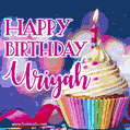 Happy Birthday Uriyah - Lovely Animated GIF